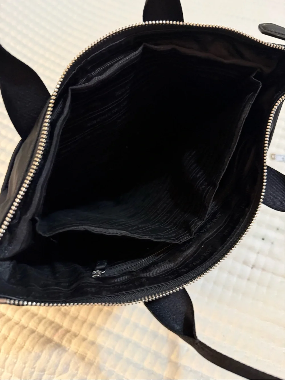 kate spade Black Nylon Convertible Backpack Tote Bag